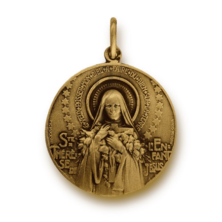 Medalha aurum "Santa Teresinha"