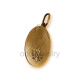 Medalha aurum "Virgem Oval & Flores - Carrapito"