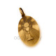 Medalha aureum "Virgem Oval & Cálice - Carrapito"