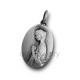 Medalha argenti "Virgem Oval & Cálice - Carrapito"