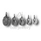 Medalha argenti "Virgem Oval & Cálice - Carrapito"