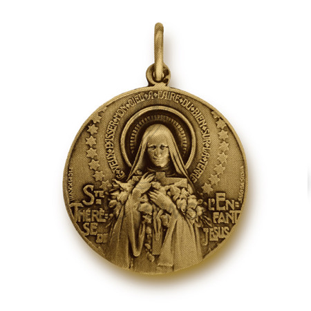 Medalha aureum "Santa Teresinha"