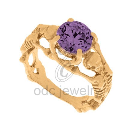 Anel Solitário "Pragma Amethystus"
